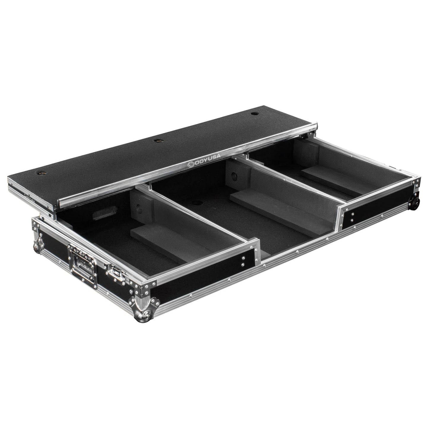 Odyssey Glide Style DJ Coffin Flight Case with Wheels for DJM-A9 and CDJ-3000 or Similar Size Gear