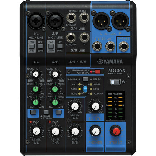 Yamaha MG06X 6-Input Compact Stereo Mixer