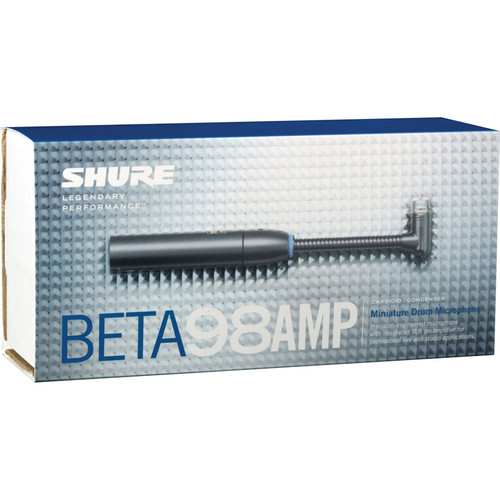Shure BETA 98AMP Miniature Cardioid Drum Microphone (Single Microphone)