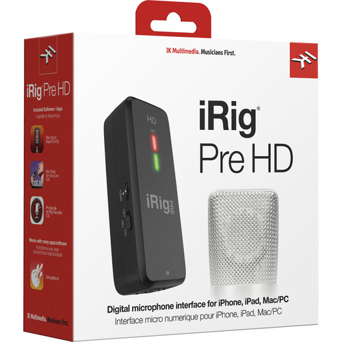IK Multimedia iRig Pre HD - Audio Interface with Mic Pre