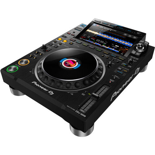 Pioneer DJ CDJ-3000 High-Resolution Pro-DJ Multiplayer (Black) + Pioneer DJ DJM-A9 4-Channel Digital Pro-DJ Mixer with Bluetooth (Black) - Flagship DJ System Bundle