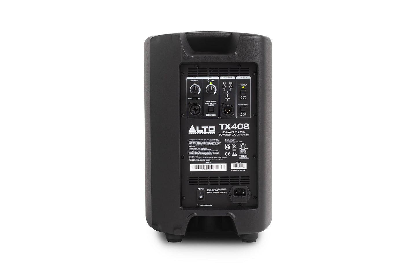 Alto Professional TX408 350W 8-inch Powered Loudspeaker with Bluetooth