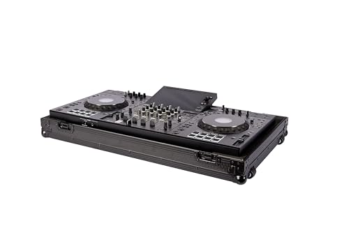 Headliner Low-Profile Flight Case with Wheels for AlphaTheta XDJ-AZ (Pitch Black)