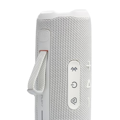 JBL Flip 7 Portable Waterproof Bluetooth Speaker (White)