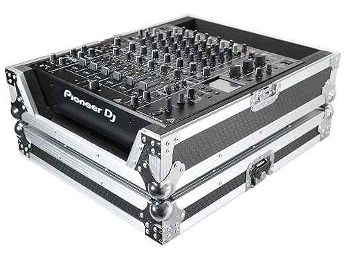 ProX ATA Style Flight Road Case for Pioneer DJM-A9 & DJM V10 DJ Mixer (Black / Silver)