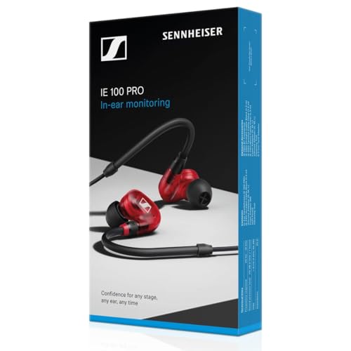 Sennheiser IE 100 PRO In-Ear Monitoring Headphones (Red)