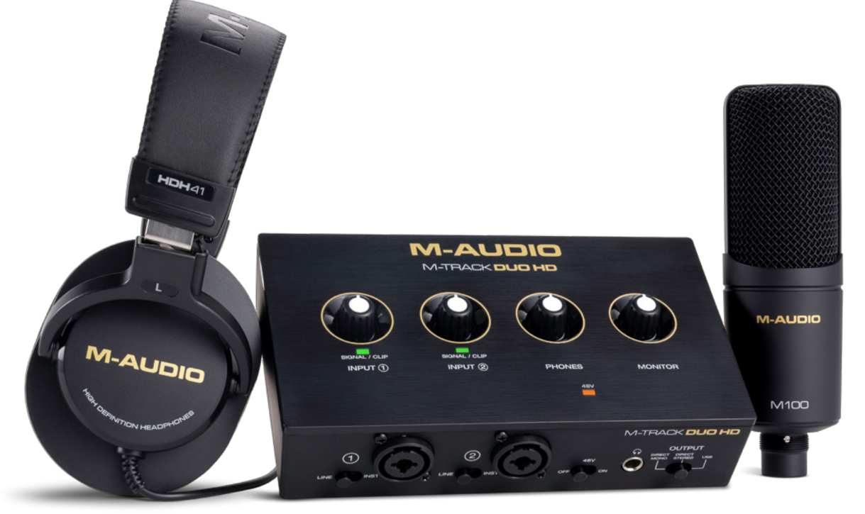 M-Audio M-Track DUO HD Audio Interface Producer Pack