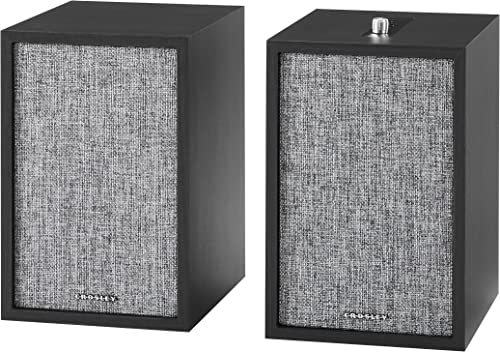 Crosley S200A-BK 4" Active Powered Bluetooth Stereo Speakers, Black