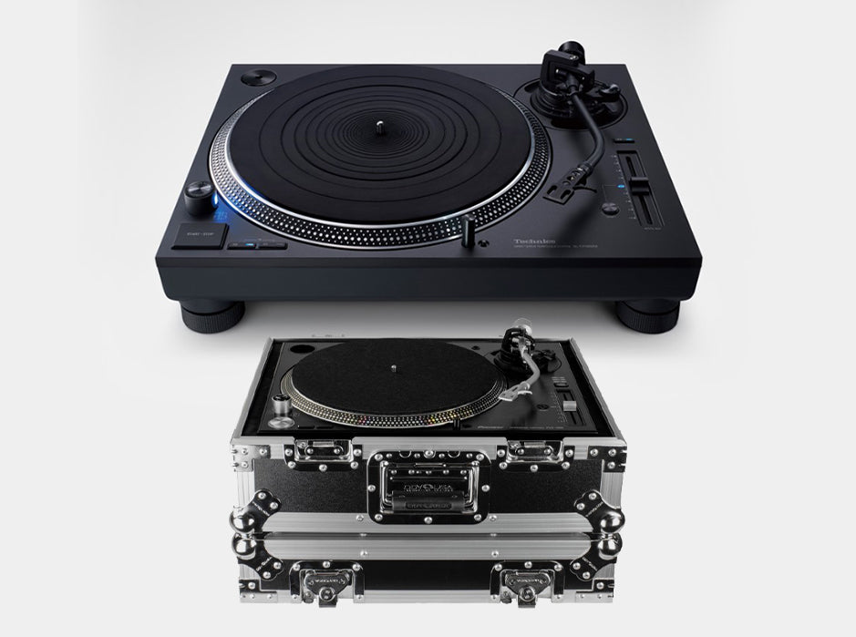 Technics SL-1210GR2-K Direct-Drive Turntable + Odyssey FZ1200 Flight Zone Universal Ata Case