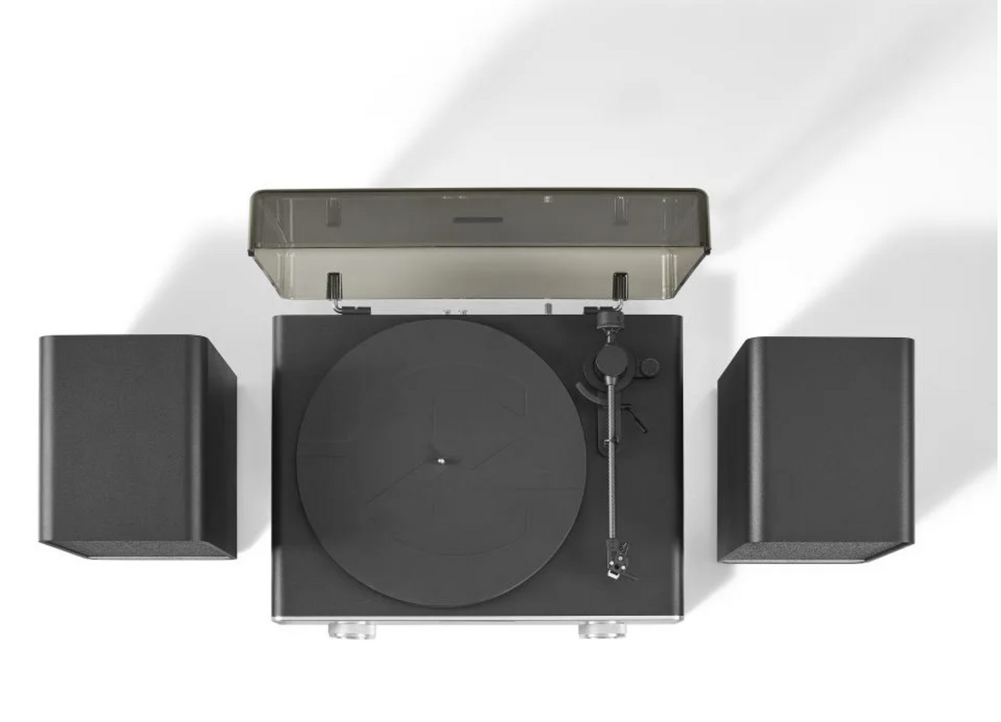 Crosley C92A-BK Belt-Drive Bluetooth Record Player Turntable with Speakers, Black