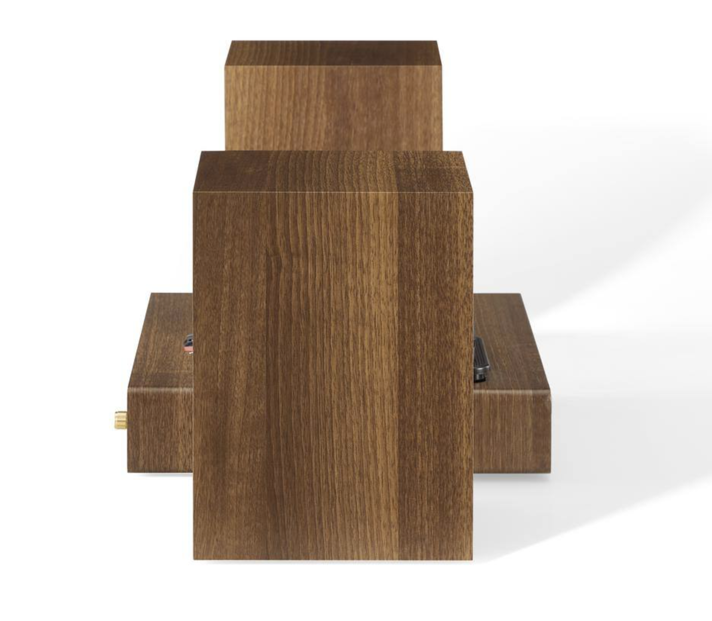 Crosley CR7019A-WA Alto 3-Speed Turntable Shelf System with Bluetooth, FM Radio, and Matching Stereo Speakers, Walnut