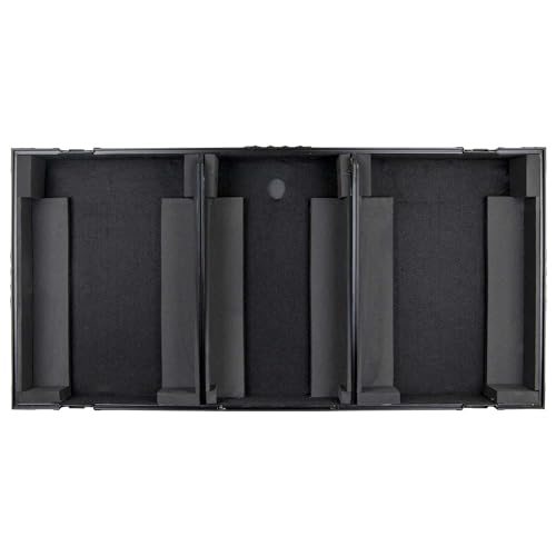 Odyssey DJ Battle Coffin for Rane Twelve and Seventy-Two with Glide Platform (Black Label, All Black)