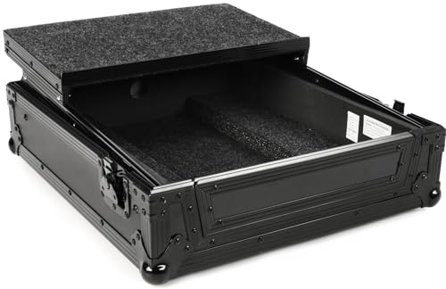 Odyssey Black Label Glide Style Flight Case for Pioneer DJM-V10 Mixer (All Black)