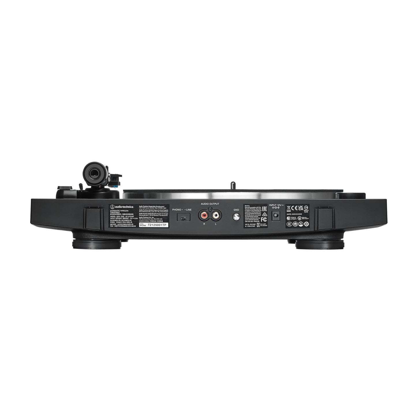 Audio-Technica Consumer AT-LP3XBT Fully Automatic Two-Speed Turntable with Bluetooth (Black)