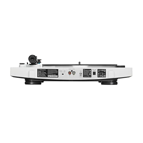 Audio-Technica Consumer AT-LP3XBT Fully Automatic Two-Speed Turntable with Bluetooth (White)