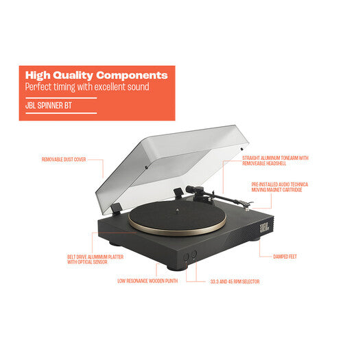 JBL Spinner - Bluetooth Turntable with AptX-HD