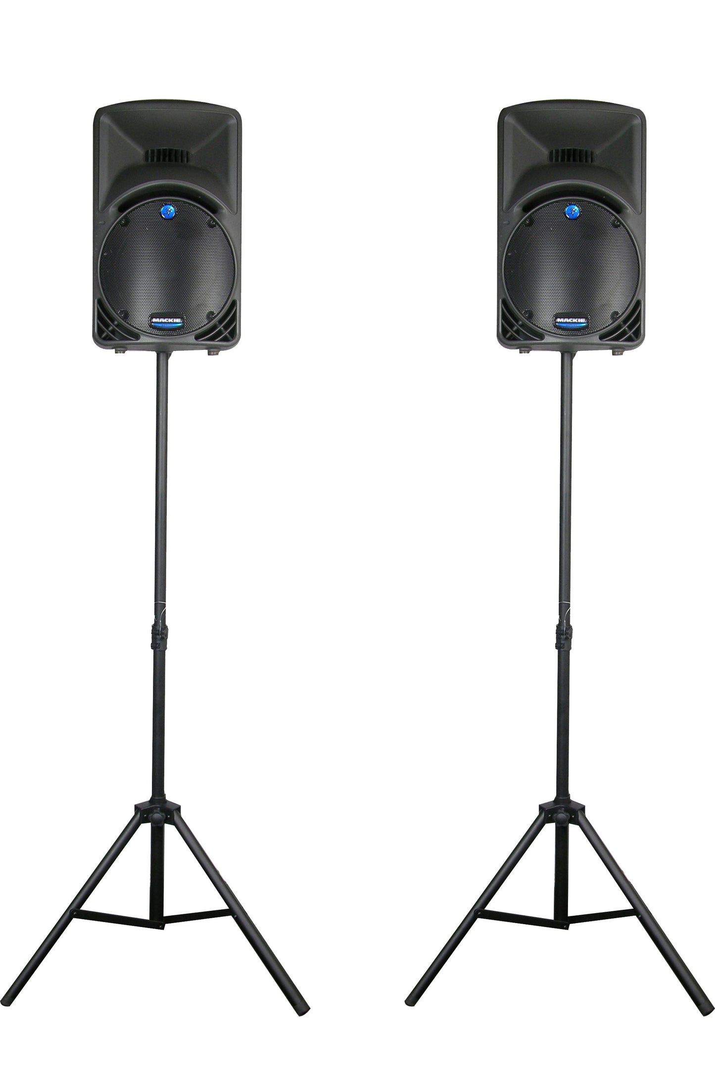 Odyssey Cases LTS2X2B New 8 Feet 2 Dual Speaker Stand Pack With Carrying Bag