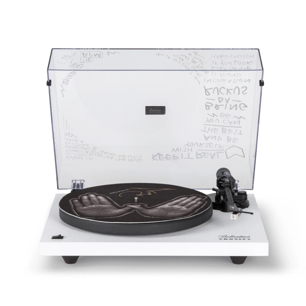Crosley BALLANTINE'S X RZA C6 Record Player, White (Open Box)