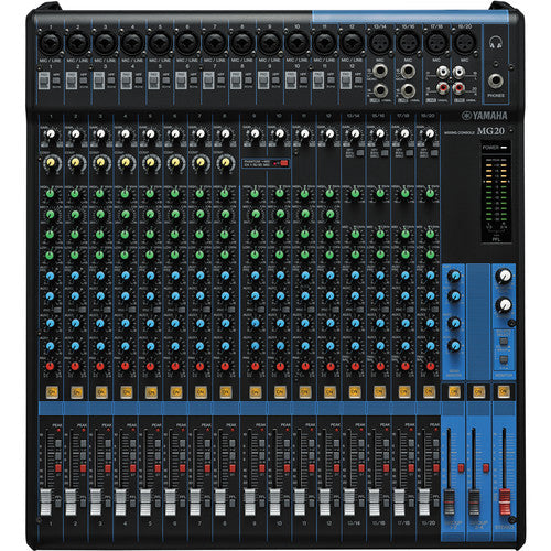 Yamaha MG20 20-Input 6-Bus Mixer,Black