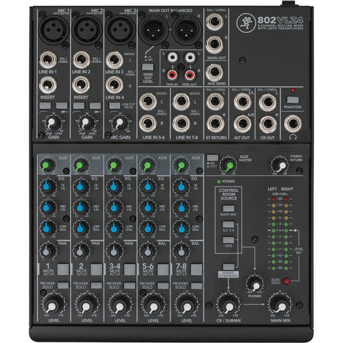 Mackie 802VLZ4 8-Channel Ultra-Compact Mixer (No Box)