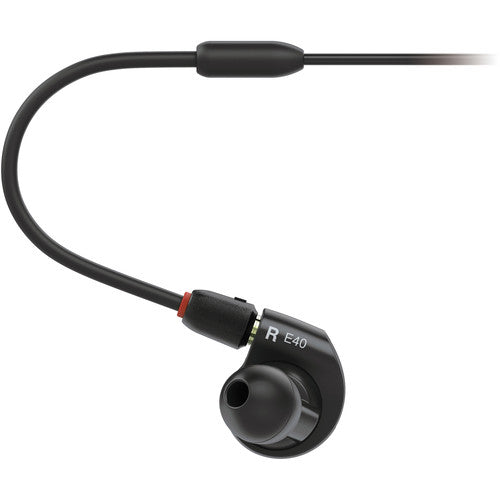 Audio-Technica ATH-E40 Professional In-Ear Monitor Headphones (Open Box)