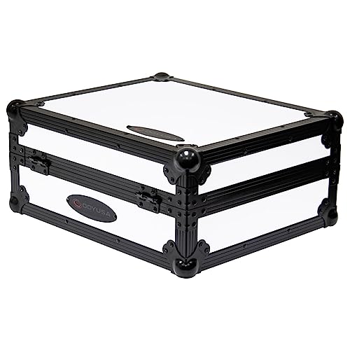Odyssey Designer DJ Universal Turntable Flight Case (White with Shadow Black Trim)