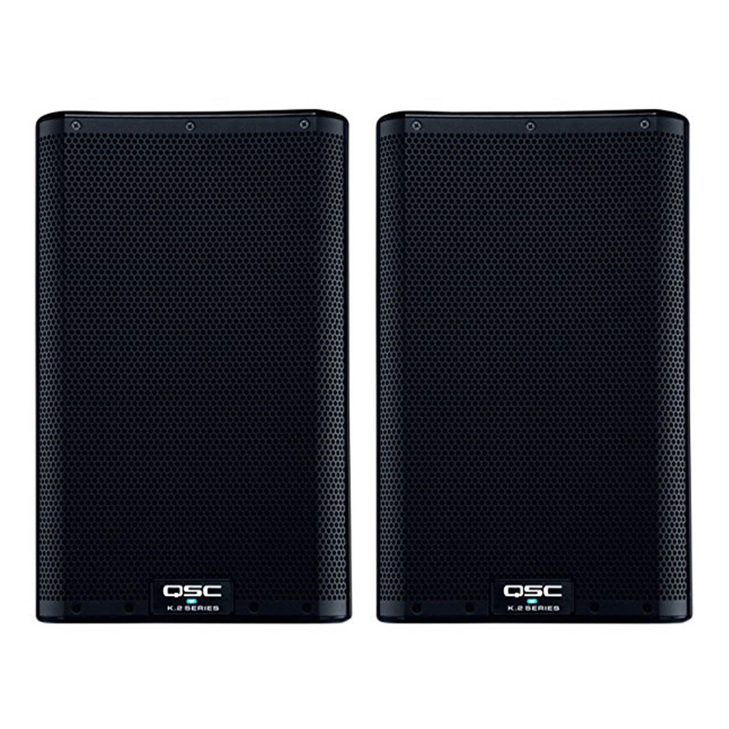 QSC K8.2 Active 8" Powered 2000 Watt Loudspeaker (Pair)