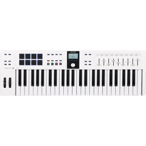 Arturia KeyLab Essential mk3 49-Key Universal MIDI Controller and Software (White) (Open Box)