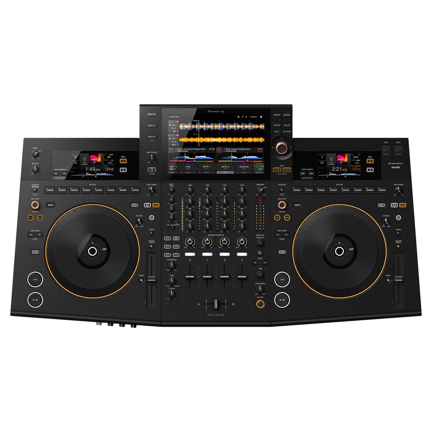 Pioneer DJ OPUS-QUAD Professional 4-Channel All-in-One DJ System (Black)