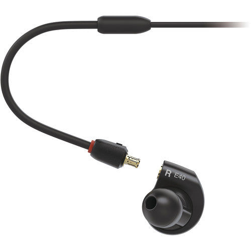 Audio-Technica ATH-E40 Professional In-Ear Monitor Headphones (Open Box)