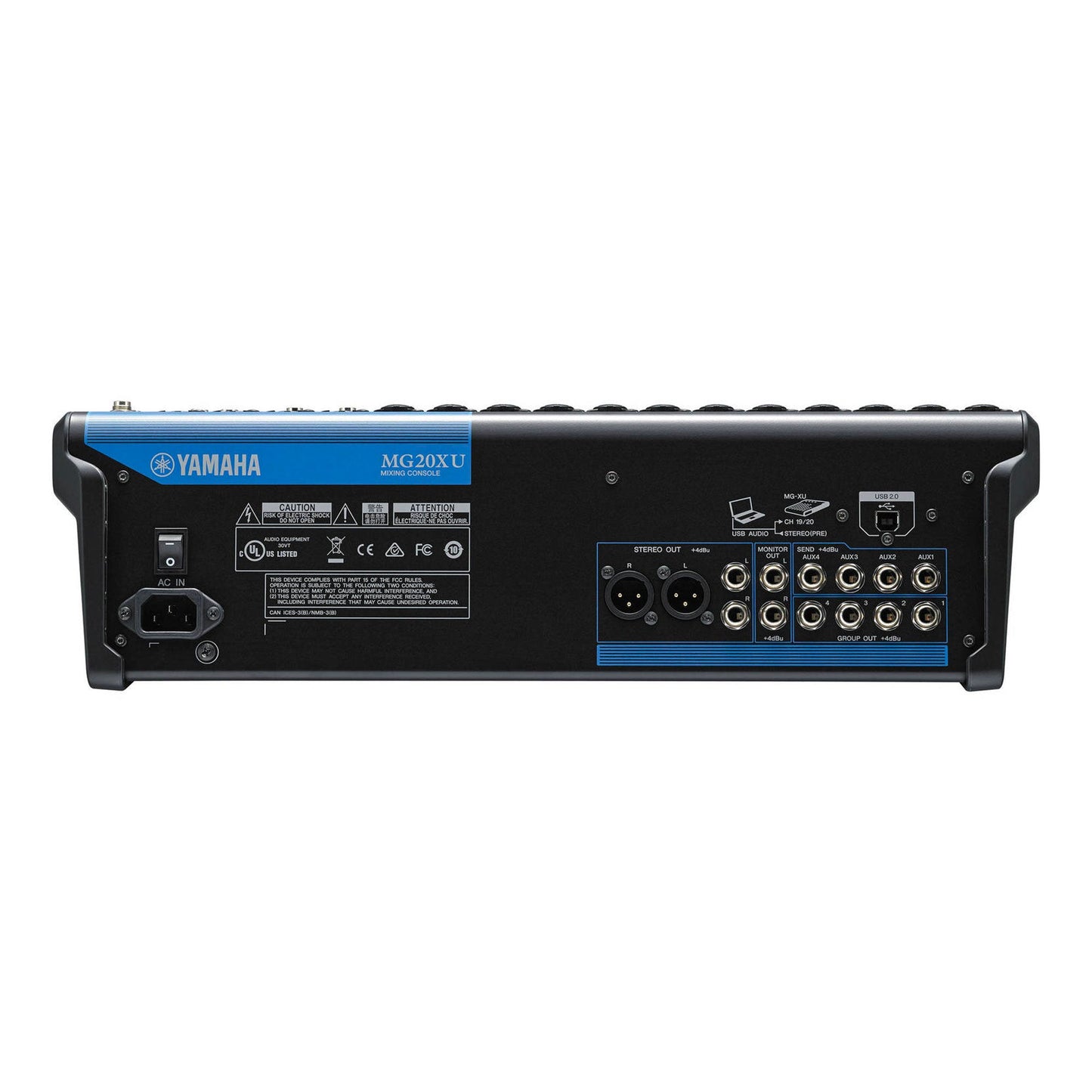 Yamaha MG20XU 20-Input Mixer with Built-In FX & 2-In/2-Out USB Interface (Open Box)