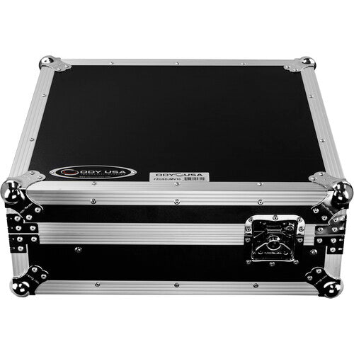 Odyssey Flight Zone Glide Style Flight Case for Pioneer DJM-V10 Mixer (Silver on Black)