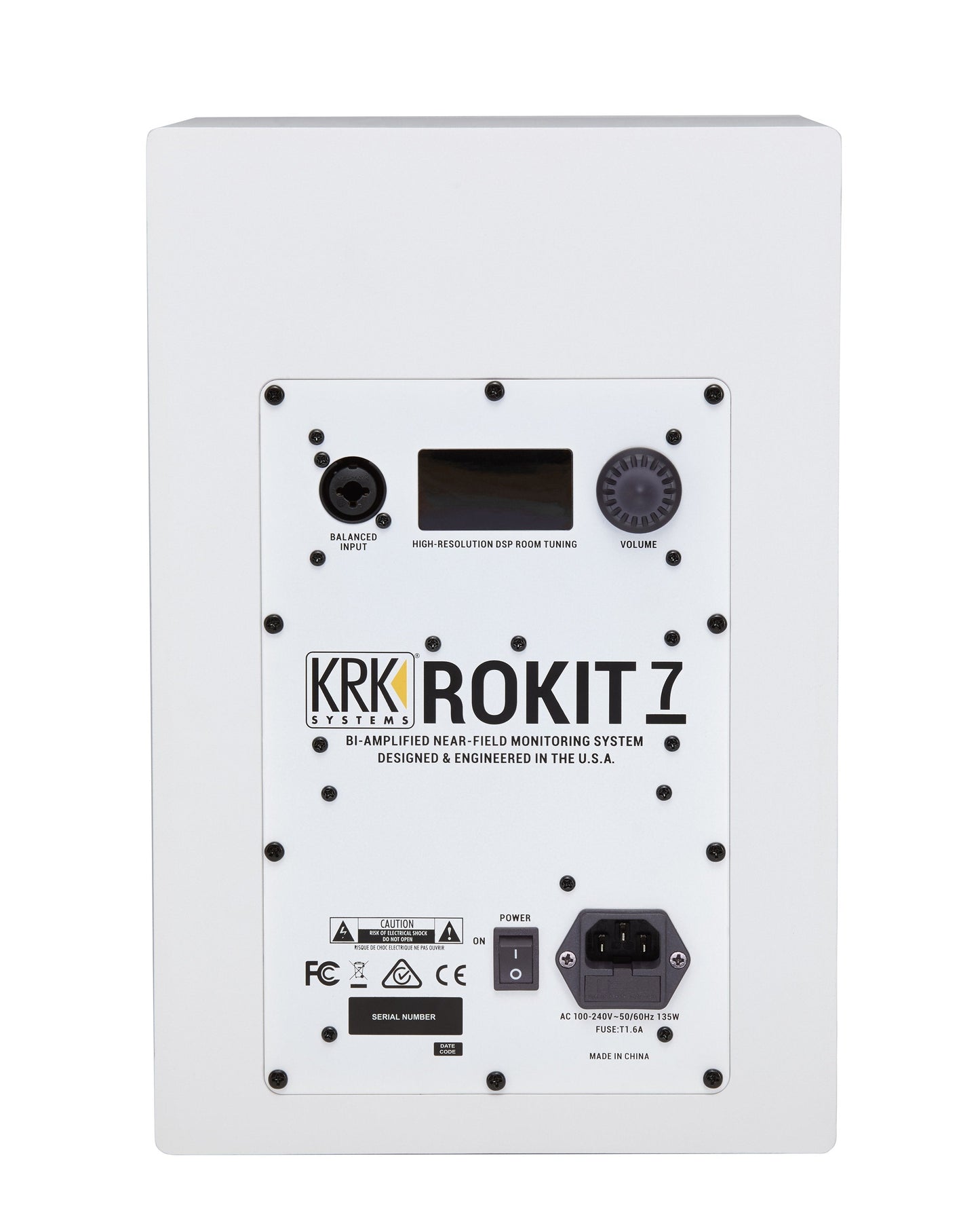 KRK ROKIT RP7 G4 Professional Bi-amp Studio Monitor (White Noise)