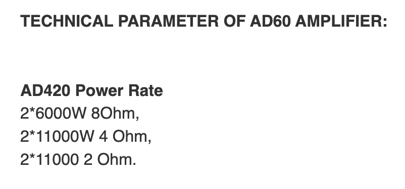 Admark Professional Powered One Space Rack Amplifiers