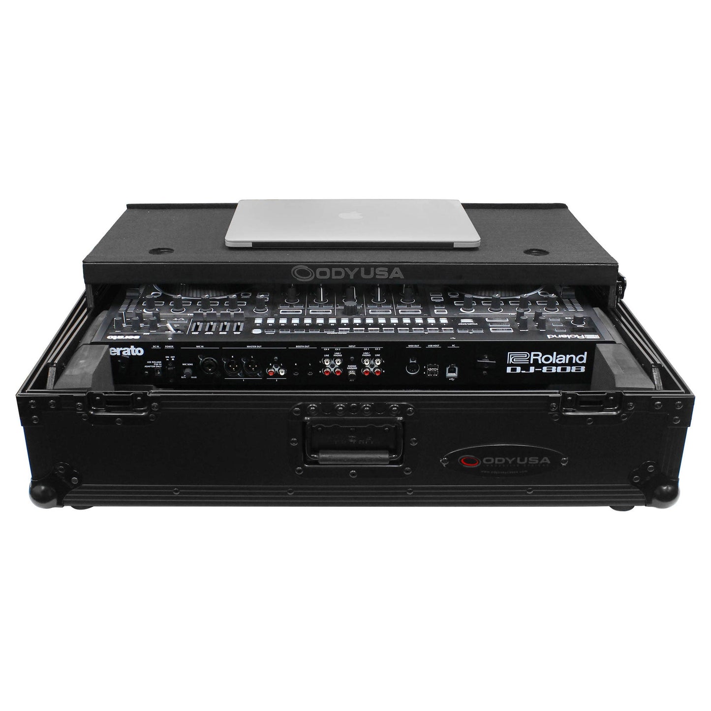 Odyssey Innovative Designs Black Label Glide Case with Wheels for Roland DJ-808 / Denon MC7000 DJ Controller (Open Box)