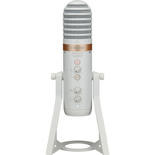 Yamaha AG01 Live Streaming USB Microphone (White)