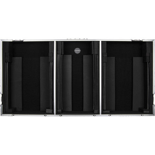 Odyssey Coffin Coffin Flight Case for 10" DJ Mixer and Two Large-Format Media Players (Black & Silver)