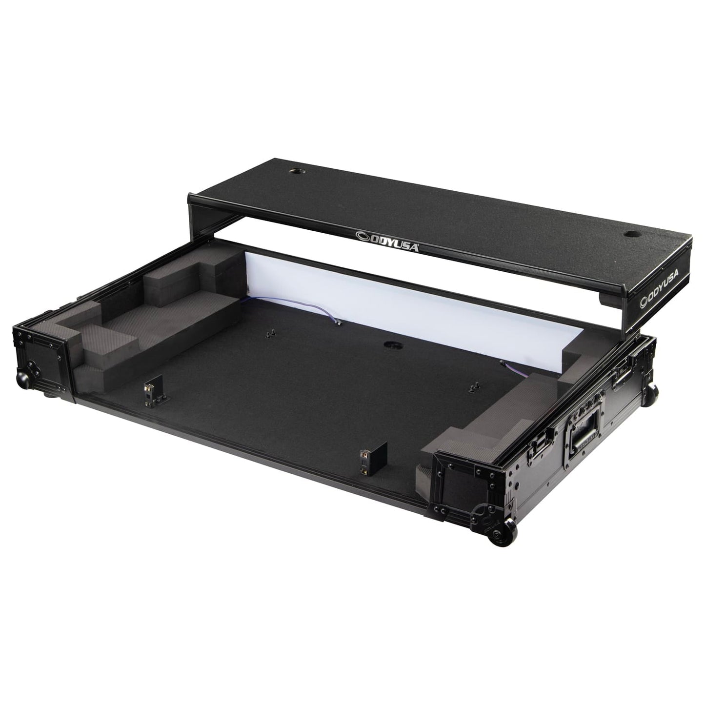 Odyssey FFXOPUSQUADCW1 Flight Effects Case for Pioneer DJ OPUS-QUAD DJ System with Glide Style Laptop Platform and Wheels