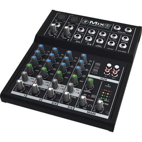 Mackie Mix8 - 8-Channel Compact Mixer (Open Box)