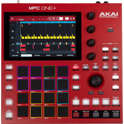 Akai Professional MPC One+ Standalone Music Production Center with Sampler and Sequencer (Red) (Open Box)