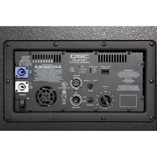 QSC KLA181 1000W Powered 18" Flying Subwoofer (Black)
