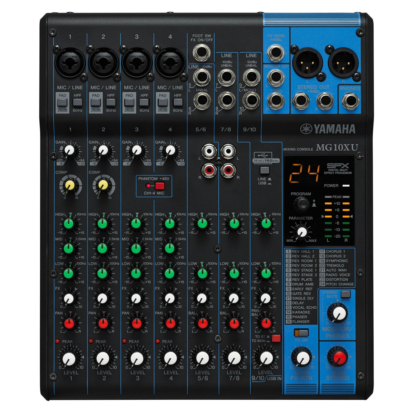 Yamaha MG10XU 10-Input Stereo Mixer (Open Box)