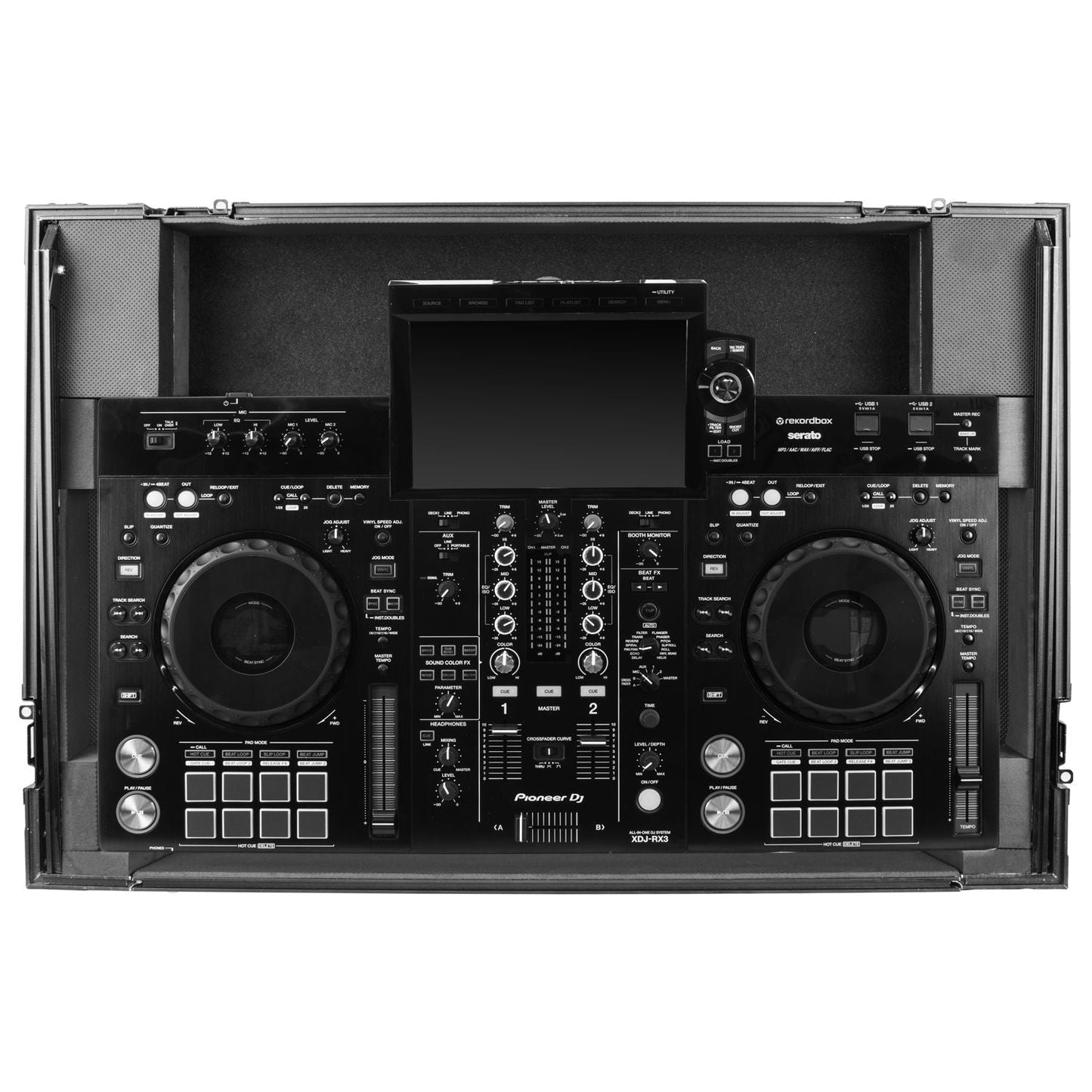 Odyssey Hexagon Industrial Board Case with Glide Platform for Pioneer XDJ-RX3
