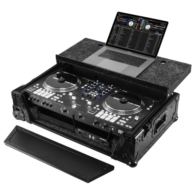 Odyssey Case for Rane One Flight 1U in Black with Patented Glide Platform and Corner Wheels