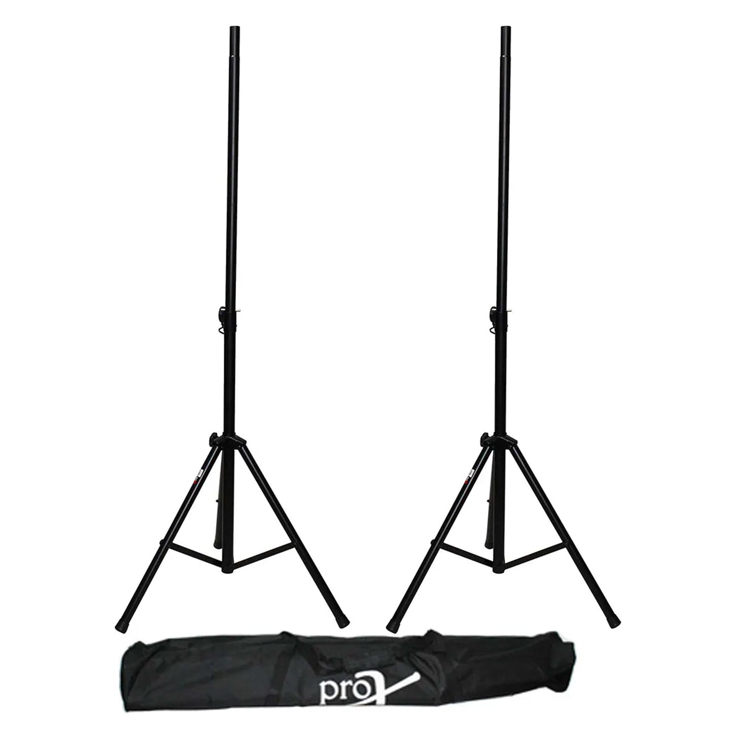 ProX 8' (96") All Metal Speaker Stand Set of 2 W/Carrying Case (Open Box)