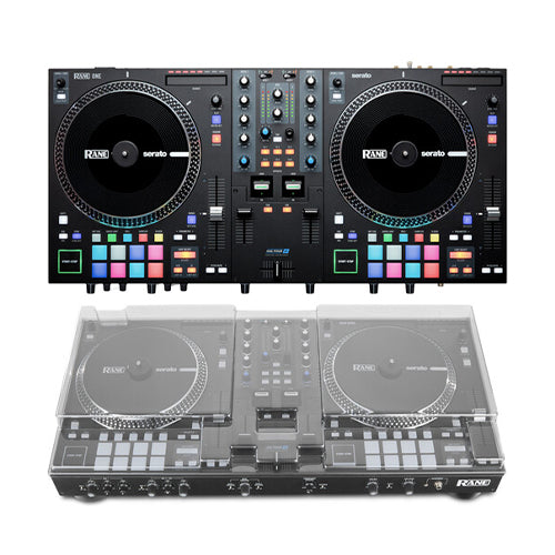 Rane DJ One All-in-One Motorized Professional DJ Controller for Serato + Decksaver Dust Cover