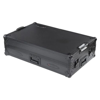 Pioneer DJ DDJ-FLX10 + Odyssey Black Label DDJ-FLX10 1U Flight Case with Glide Style Laptop Platform and Corner Wheels