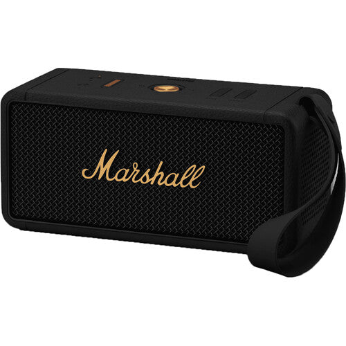 Marshall Middleton Portable Bluetooth Speaker, Black and Brass