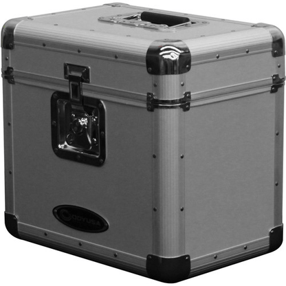 Odyssey Innovative Designs Krom Series KLP2 Stackable Record/Utility Case (Silver)