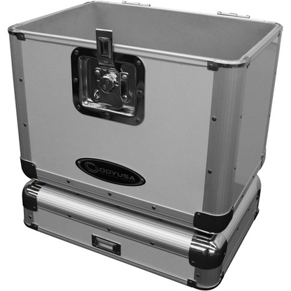 Odyssey Innovative Designs Krom Series KLP2 Stackable Record/Utility Case (Silver)